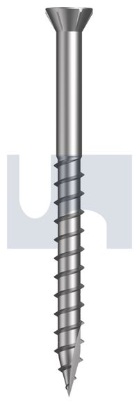 SCREW T17 TRIM HD SQ DRV S/STEEL 304 8 X 50 MM 